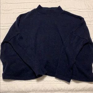 Navy blue turtle neck
